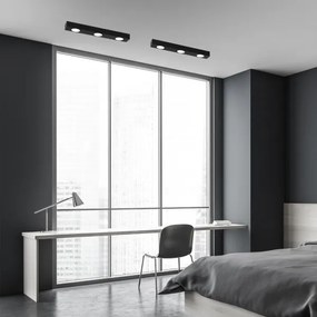 Plafoniera ALEXANDER 3xGX53/12W/230V nero