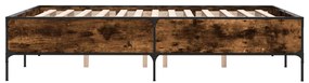 Giroletto rovere fumo 140x200 cm in legno multistrato metallo