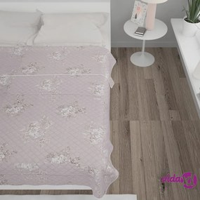 vidaXL Trapunta Grigio Talpa 230x260 cm Tessuto Imbottito a Ultrasuoni
