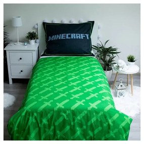 Biancheria da letto per bambini in cotone per letto singolo 140x200 cm Minecraft Survival Mode - Jerry Fabrics