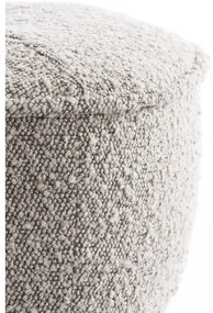 Sgabello in tessuto bouclé beige Leyla - Light &amp; Living