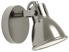 Spot Moderno Seras In Acciaio Nichel Anticato 1 Luce Gu10 3W Ip20