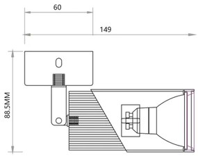 Faretto NEO 1xGU10/8W/230V nero/oro