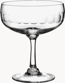 Set di 4 bicchieri da cocktail in cristallo soffiato Lens