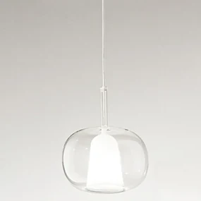 Vetro Borosilicato Contemporaneo Rain Trasparente D22,5 Senza Rosone