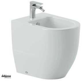 The ArtCeram "Monet" Bidet Da Terra Filo Muro Bianco Lucido