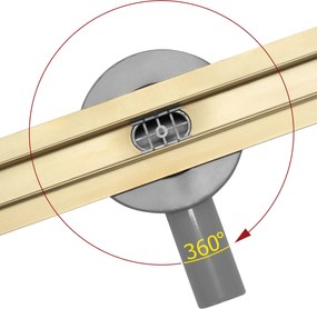 Canalina di scarico Rea Neo Slim Mirror Gold Pro 50