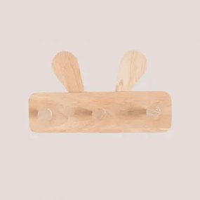 Appendiabiti da parete in legno Buny Style Kids Legno Naturale - Sklum