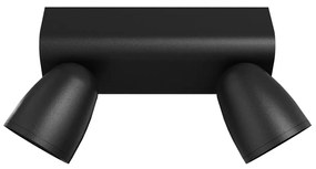 Applique da Esterno IP65 con 2 basi GU10 Serie AXIS - Nera