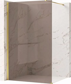Parete doccia Rea Flexi Brown / Gold 100