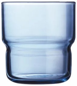 Bicchiere Arcoroc Log Bruhs Azzurro Vetro 6 Pezzi 220 ml