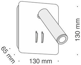 Maytoni C175-WL-01-6W-W - Luce Spot da parete a LED IOS LED/9W/230V bianco