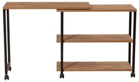 Tavolino MELIN 63x70 cm marrone/nero