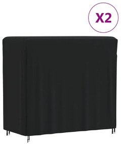 Coperture Per Porta Legna 2pz 122x61x106 Cm 420d Oxford /