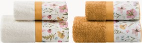 Set di 4 asciugamani in cotone Jane
