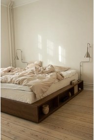 Letto matrimoniale marrone in legno di pino con griglia 180x200 cm Ziggy - Karup Design