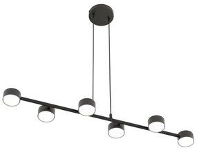 Lampadario a sospensione MEGARA 6 Nero 6xGX53