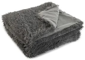 Coperta Home ESPRIT Grigio 130 x 170 cm