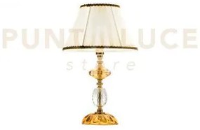 Lume/p patricia 1 luce trasparente ambra attacco e14 d.25cm