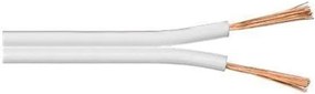 Cavo bipolare piatto 2x0,75 mm² bianco – Bobina 100m per lampade e piccoli impianti