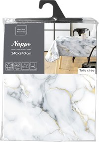 Tovaglia adatta per pulizia con panno umido 140x240 cm Marquina – douceur d'intérieur