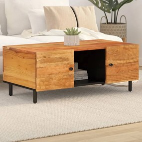 Tavolino 100x54x40 Cm İn Legno Massello Di Acacia /