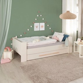 Letto da bambini beige con contenitore rete non inclusa 90x200 cm Kids – Roba