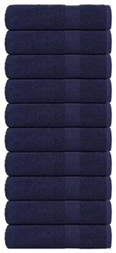 Asciugamani Doccia 10pz Blu Marino 70x140cm 360g/m² 100% Cotone /