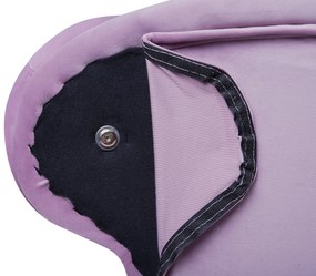 Chaise longue destra in velluto viola lilla NIMES Beliani