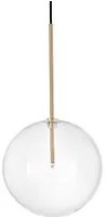 Sospensione Contemporanea Equinoxe Metallo Ottone 1 Luce 2W 3000K D25Cm