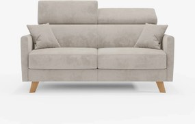 Francy divano letto con poggiatesta regolabili - 100% sfoderabile in elegante tessuto smacchiabile T30