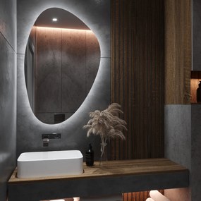 Specchio asimmetrico con luce LED G7