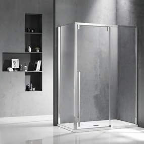 Cabina doccia 90x140 anta scorrevole frontale vetro 8mm altezza h200 | KSA5000 - KAMALU