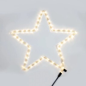 Stella Natalizia LED, 56x56cm, IP44 Colore Bianco Caldo 2600 - 3000 °K