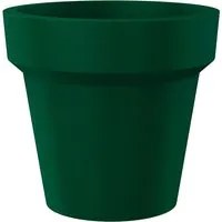 Vaso 115x105 cm in Resina Arkema POT M Verde Scuro