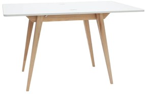 Tavolo da pranzo pieghevole con piano bianco 65x90 cm Envelope - Ragaba