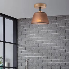 Lampadario ANTONIO 1xE14/40W/230V marrone a soffitto