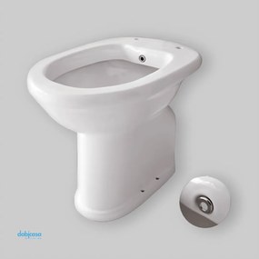 Alice Ceramica Vaso/Bidet Con Erogatore In Ceramica Finitura Bianco Lucido C/Scarico a Terra