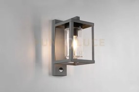 Lunga applique da esterno antracite con sensore di movimento ip44 h...