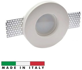 Portafaretto GU10 e MR16 in Gesso Pitturabile Tondo Ø95mm