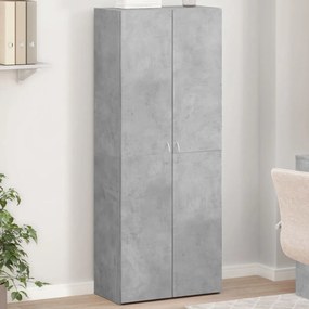 Schedario Grigio Cemento 60x32x153 Cm İn Truciolato /