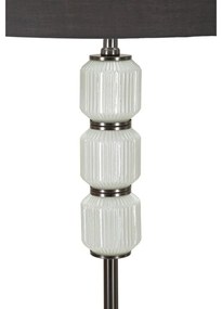 Lampada da terra grigia con paralume in tessuto (altezza 163 cm) Bright - Mauro Ferretti