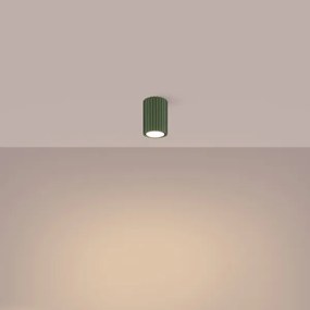 Sollux SL.1606 - Faretto KARBON 1xGU10/10W/230V 10 cm verde