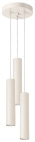 Lampadario color crema ø 19,5 cm Castro – Sollux