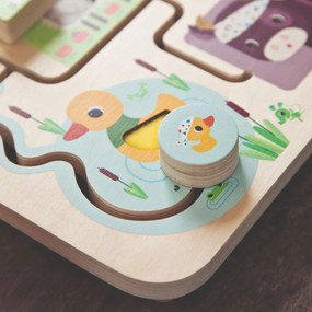 Lilliputiens - labirinto sensoriale puzzle a scorrimento - fattoria