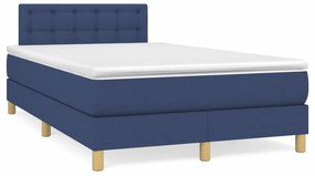 Giroletto A Molle Con Materasso Blu 120x190 Cm İn Tessuto /