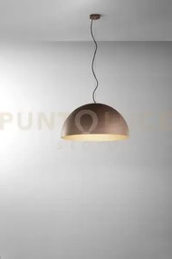 Steel sospensione in metallo grigio metallizzato e oro opaco 1 luce...