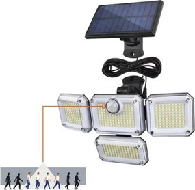 Proiettore solare LED con sensore GLOW LED/2,5W/3,7V 6500K IP44 2400 mAh