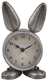 Orologio da scrivania metallo argento 24 cm THUSIS Beliani