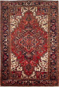 Heriz Tappeto persiano 210x300 Rosso (Iran) Annodato A Mano